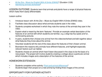 Animal Characteristics