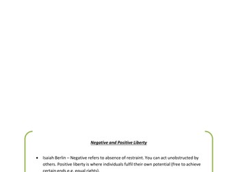 Core Values of Liberalism