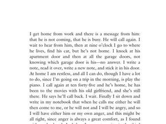 Exploring the Short Story: Week 1 - Structure