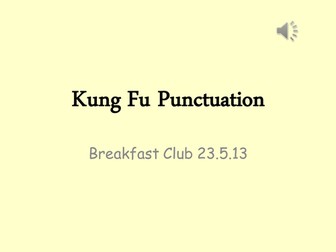 Kung Fu Punctuation