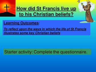 Inspirational People - St Francis