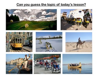 KS3 French - Means of  transport (comparative)