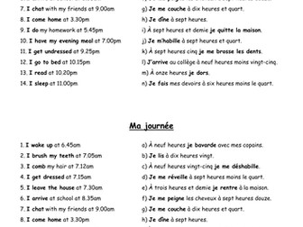 Daily Routine match-up