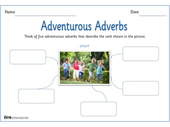 SPaG - Adventurous Adverbs Activity