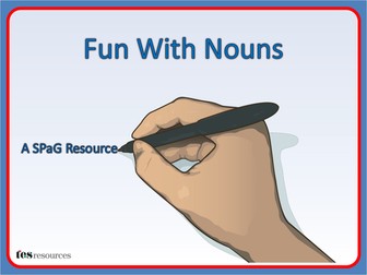 Sentence Building - Fun with Nouns Activity