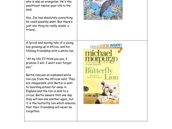 Blurb Matching Activity