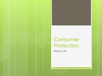 AQA GCSE Business Studies Consumer Protection