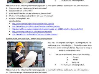 Research products from limestone