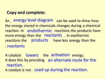 C3 AQA Energy Calculation 3.4 Bond Energies
