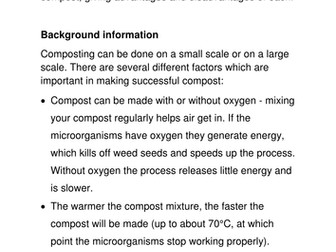 Gruesome gardening. Composting and Forensics