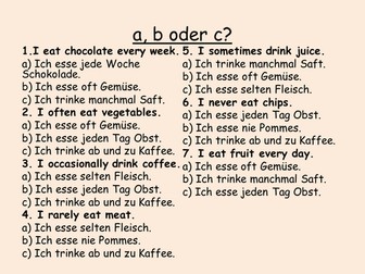 KS3 German: Food and drink Iss dich fit (Echo 2)