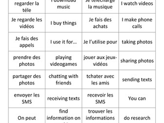 French: Technology Vocab Cards