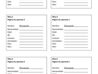 Mira 2 Unidad 1 La gente: People KS3 Spanish