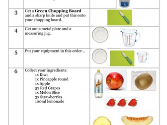Food Step by Step Guides: KS3 recipe guides
