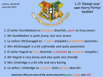 Los profesores - Harry Potter booklet part 1
