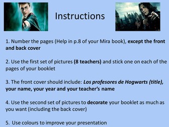Los profesores - Harry Potter booklet part 2