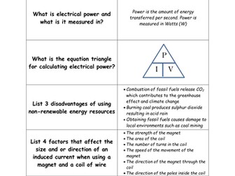 P1 Topic 5 (Edexcel) - Quiz Quiz Trade