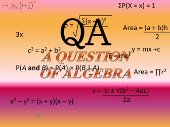 A Question of Algebra - What Happened Next?