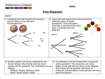Probability Tree Diagrams