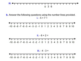 Adding and Subtracting Directed Numbers