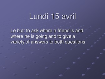 going places using 'to the': KS3 French