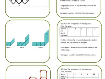 Number Patterns KS3 Activity