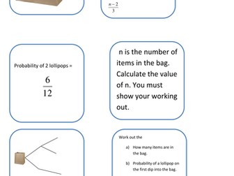 Probability trees differentiated tasks.