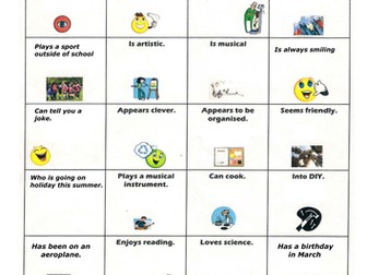 Find someone who...: KS2 transition activity