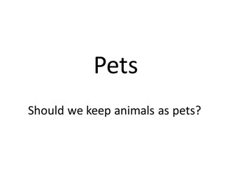 keeping animals as pets - humans & animals