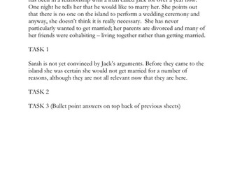 Rites of Passage using The Island Part 2: KS4 RE