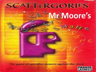 Science Scattergories