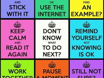 Poster 'I don't know what to do next'