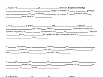 La télé / television: QR codes listening exercise