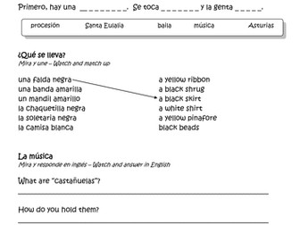 Fiestas: KS3 Spanish worksheets