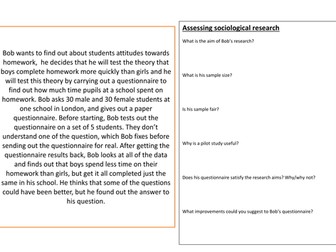 Research in Sociology: The Research Process