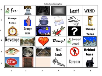 Gothic Horror Story Writing Grid