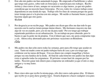 pocket money and part time jobs