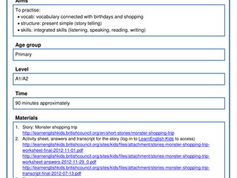 Monster shopping trip