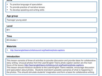 Teaching teens: photo caption