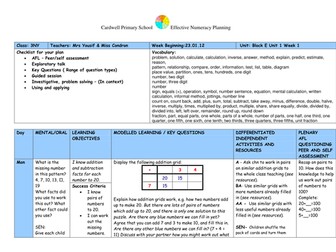Year 3 Numeracy Block E Unit 1