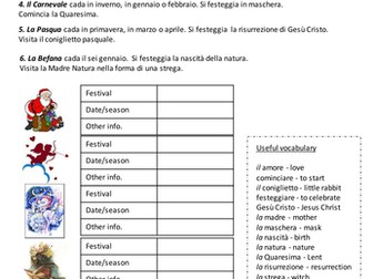Feste italiane - Italian festivals