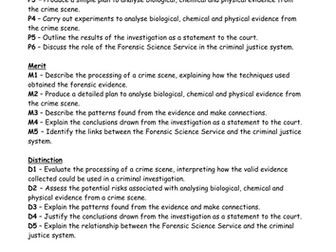 BTEC Level 2 - Unit 13 (Forensics) General