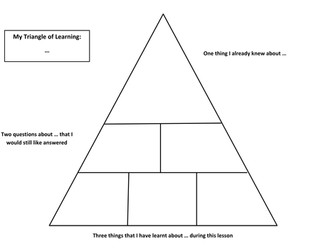Learning Triangles: Blank Template