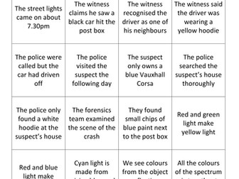 Light and colour SOLO lesson