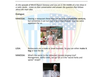 Advanced English Language: Restaurant Business