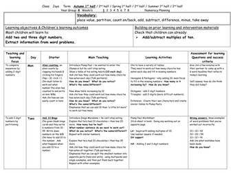 Year 4 Planning: Adding 2-digit numbers
