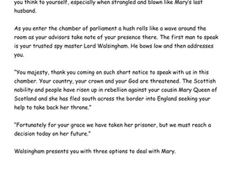 Historical Simulation on Mary Queen of Scots