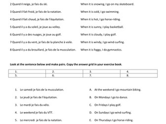 Les loisirs et le temps