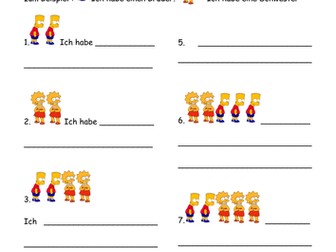 Hast du Geschwister? German family worksheet