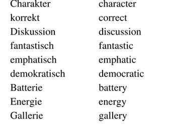 Cognates and Near-Cognates